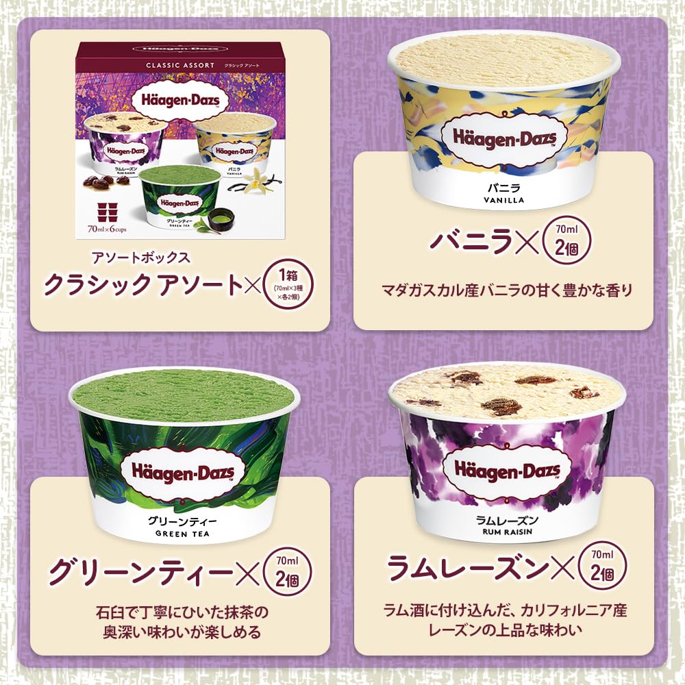 Amazon.co.jp: 【公式】ハーゲンダッツ アソートボックスセット（3箱